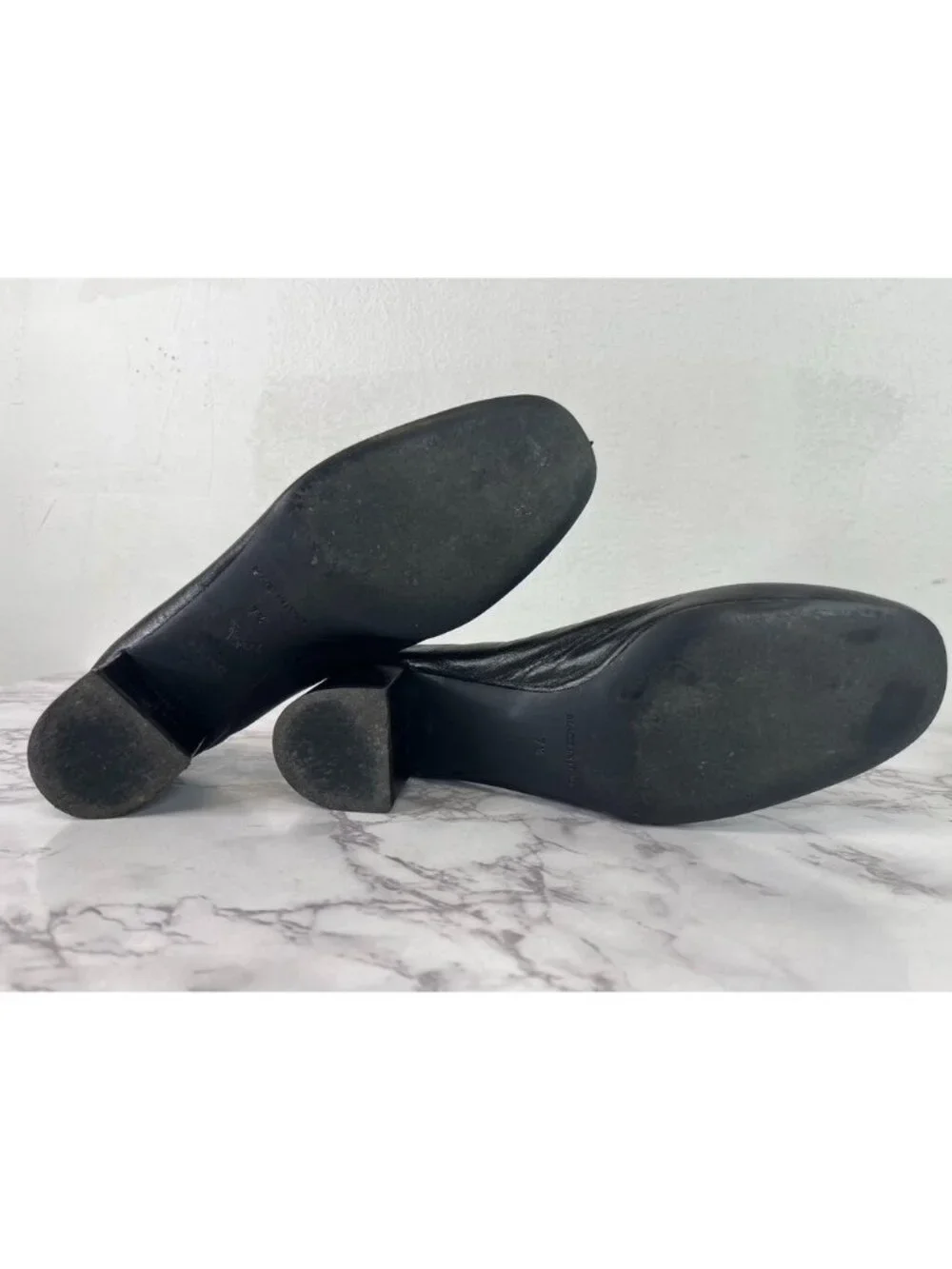 Everlane Women's Black The Italian Leather Day Heel Sz 7.5